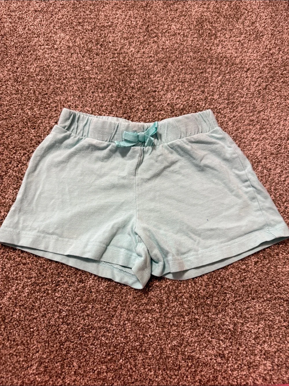 Mint Pull-On Shorts & Pink Star Shorts
